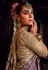 Lavender viscose saree with blouse 6801