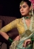 Sea green viscose saree with blouse 6803