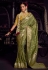 Mehndi viscose saree with blouse 6805