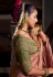 Pink viscose saree with blouse 6804