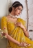 Mustard silk saree with blouse 3014