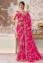 Pink silk saree with blouse 3015