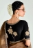 Brown organza saree with blouse 2236