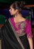 Black silk saree with blouse 7303