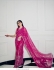 Bollywood model Rani Pink sequins georgette party wear saree