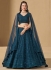 Blue georgette a line sequins lehenga choli 5124