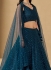 Blue georgette a line sequins lehenga choli 5124