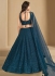 Blue georgette a line sequins lehenga choli 5124