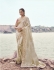 Chikoo and Baby Pink Satin silk jacquard embroidered wedding saree 8607