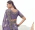 Purple tissue silk jacquard embroidered wedding saree 8603