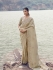 Beige Tissue silk jacquard half n half embroidered wedding saree 8602
