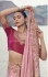 Peach Tissue silk jacquard embroidered wedding saree 8608