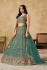 Blue georgette a line sequinsembroidered lehenga choli 5334a