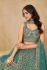 Blue georgette a line sequinsembroidered lehenga choli 5334a