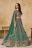Blue georgette a line sequinsembroidered lehenga choli 5334a