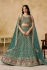 Blue georgette a line sequinsembroidered lehenga choli 5334a