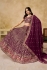 Maroon georgette a line sequinsembroidered lehenga choli 5334b