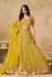 Yellow georgette a line sequinsembroidered lehenga choli 5334D