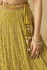 Yellow georgette a line sequinsembroidered lehenga choli 5334D
