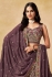 Light Purple georgette a line sequinsembroidered lehenga choli 5334E