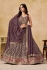 Light Purple georgette a line sequinsembroidered lehenga choli 5334E