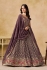 Light Purple georgette a line sequinsembroidered lehenga choli 5334E