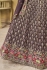 Light Purple georgette a line sequinsembroidered lehenga choli 5334E