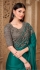 Rama green and Grey twinkle satin silk embroidered saree with blouse 32002