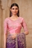 Purple and rose Soft Sparkle georgette embroidered saree with blouse 32012