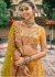 Mustard Yellow Tissue Zari sembroidered wedding lehenga choli 7904