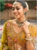 Mustard Yellow Tissue Zari sembroidered wedding lehenga choli 7904