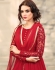 Red color georgette party wear palazzo kameez