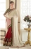 White red and green designer party wear saree