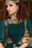 Green color Georgette party wear anarkali