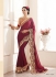 Party-wear-Wine-color-saree