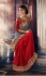 Party-wear-Red-Grey-color-saree