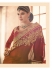 Party-wear-Wine-Chikoo-color-saree
