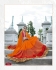 Party-wear-Orange-Red-color-saree