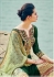 Green and yellow color cotton palazzo salwar kameez