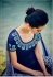 Blue and white color cotton palazzo salwar kameez