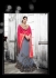 Party-wear-grey-pink-orange-color-saree