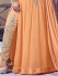 Light orange color georgette party wear anarkali kameez