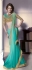 Party-wear-green-gold-color-saree