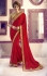 Party-wear-gold-red-color-saree
