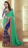 Party-wear-Blue-Green-color-saree