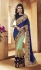 Party-wear-Sea-Green-Blue-color-saree