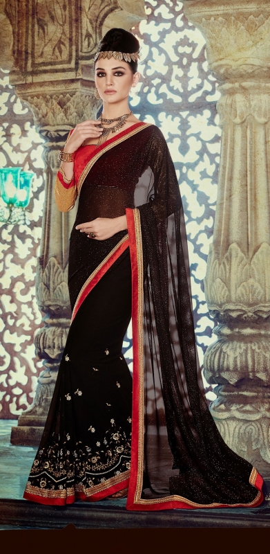 Party-wear-Black-color-10-saree