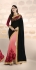 Party-wear-black-pink-color-saree