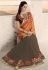 Party-wear-orange-brown-7-color-saree