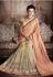 Party-wear-Beige-Peach-color-saree